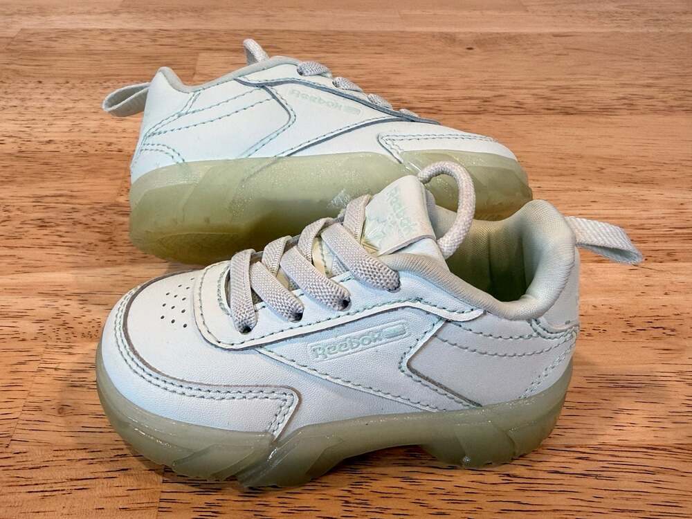 Reebok x Cardi B Club C Toddler Sneakers in Chalk/Clear